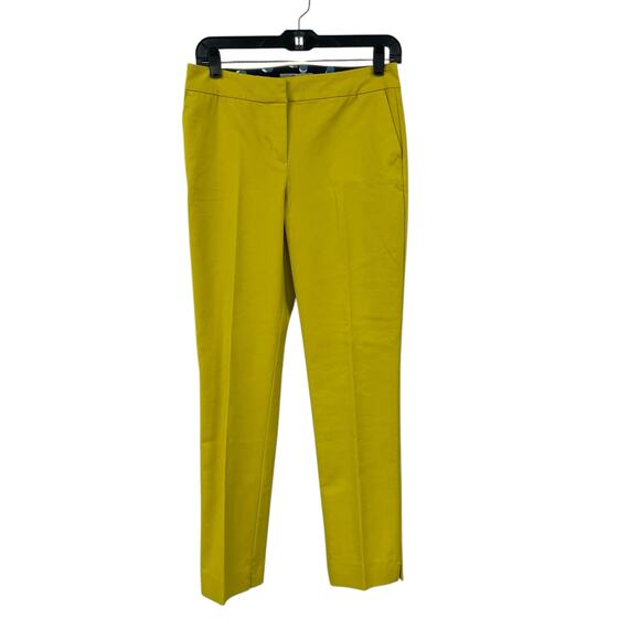 Boden Richmond Trousers Dark Yellow Pleated Stretch Pants Womens 4 - Picture 1 of 6